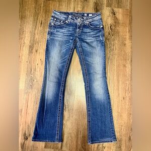 Miss Me Low Rise Boot Cut Jeans Size 27